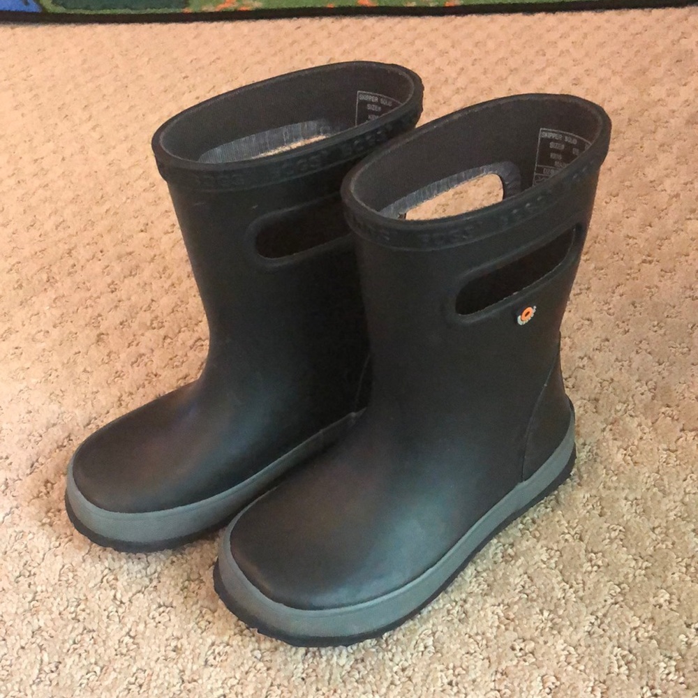 BOGS kids skipper solid waterproof rainboot